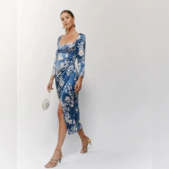 Reformation Gloriana floral-print Silk Dress - Picture 4 of 11